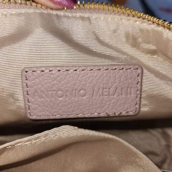 Antonio Melani Lavender Pebble Leather Clutch 8"W × 6"D NWT - Picture 5 of 12